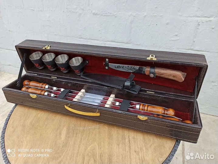 Набор шампуров подарочный 11 предметов в кейсе