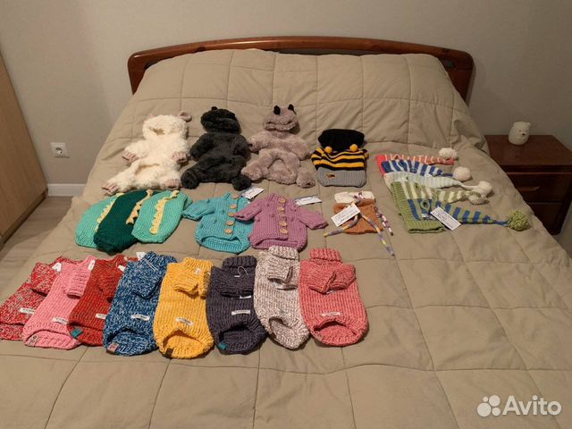 Одежда для собак вязаная ручная работа