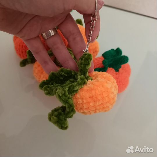 Вязаные тыквы ручной работы