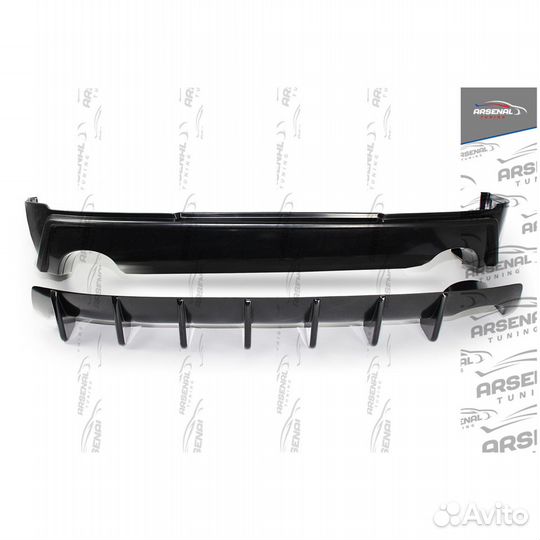 Накладка на задн.бампер Shark Mitsubishi Lancer X