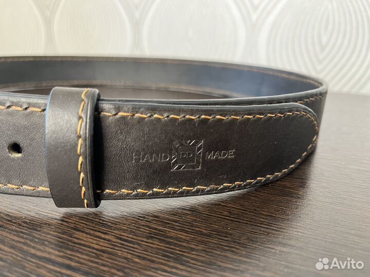 Ремень кожаный ручной работы