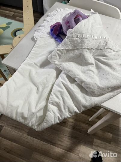 Конверт одеяло на выписку для девочки/мальчика