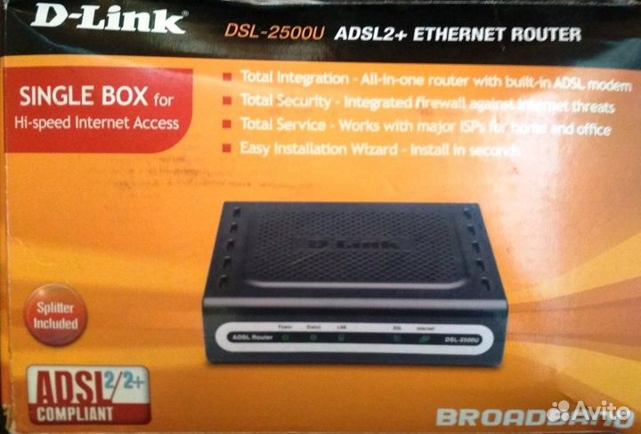 Adsl модем dlink DSL-2500U