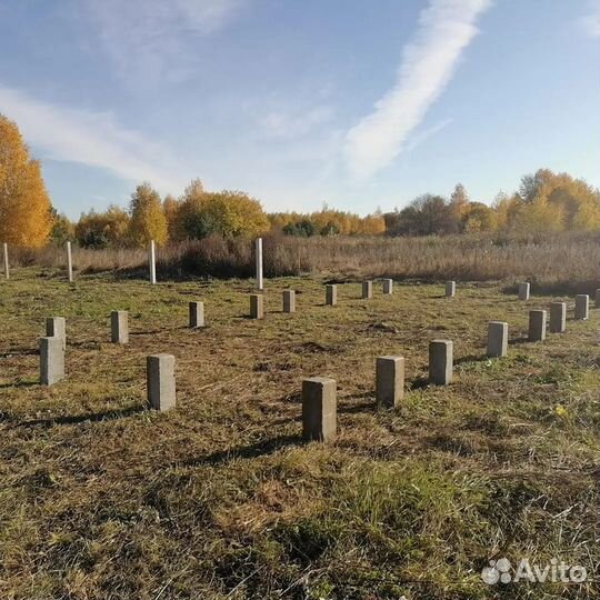 Фундамент на железобетонных сваях