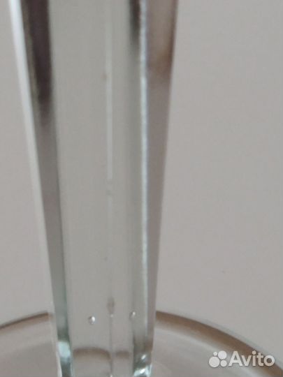 Ваза для фруктов на ножке, рубиновое стекло