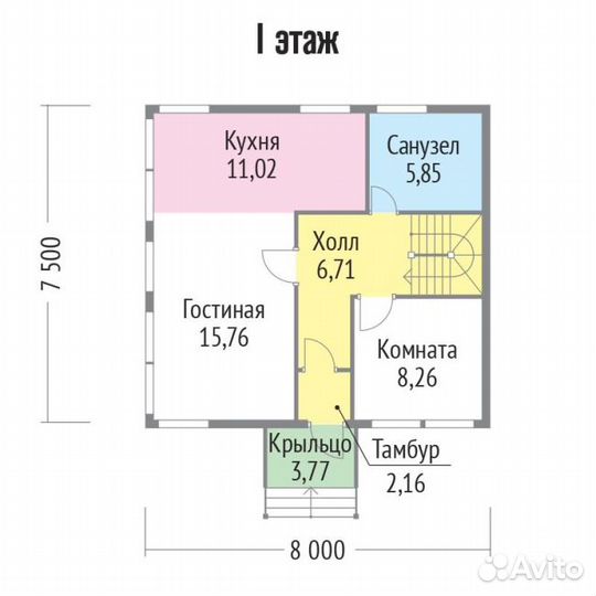 Дом каменный 128м2