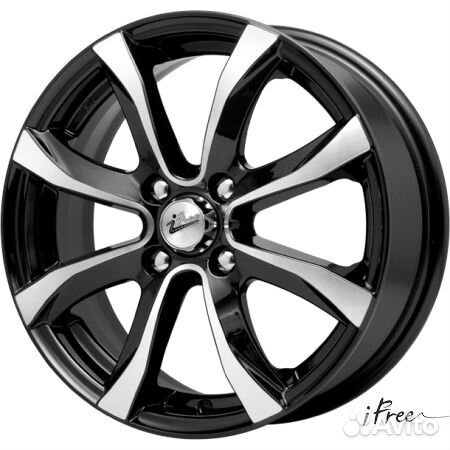 R15 4x100 6J ET38 D67,1 iFree Дайс Блэк-Джек