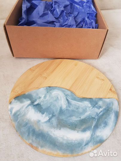 Разделочная доска из эпоксидной смолы
