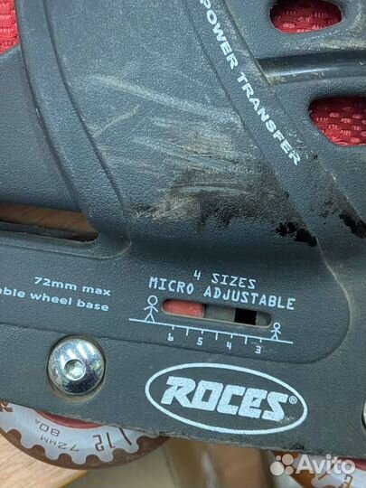 Ролики раздвижные 36-40 размер roces