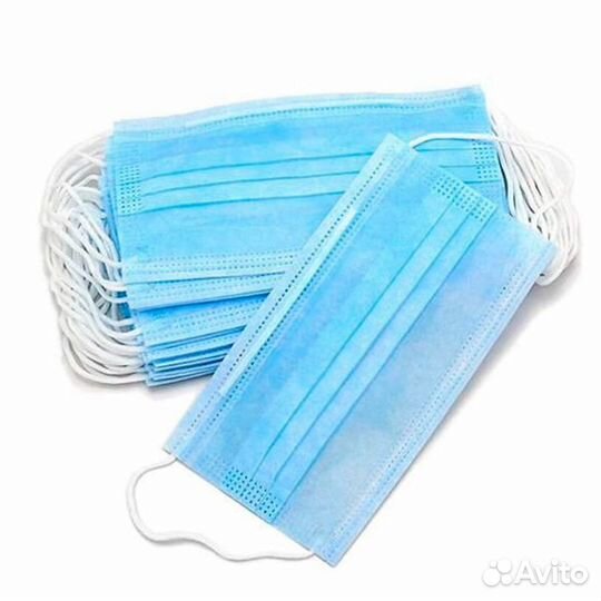 Маска трехслойная медицинская