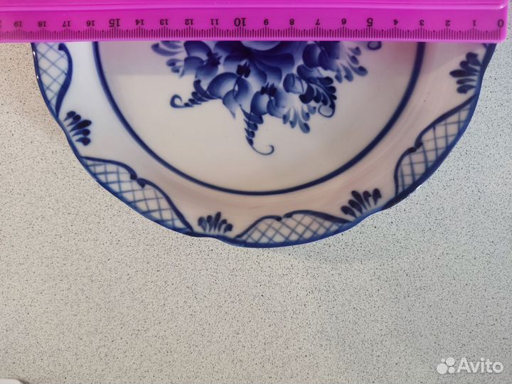 Тарелки гжель