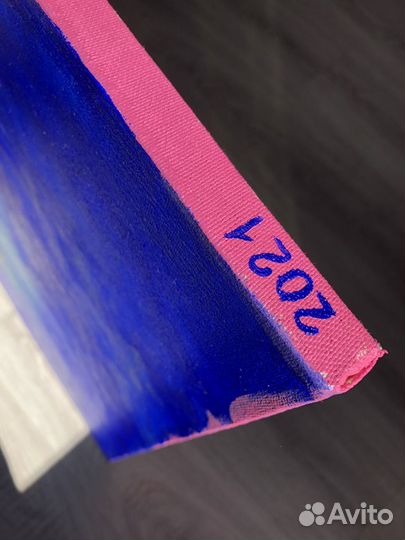 Картина на холсте абстракция. Фламинго