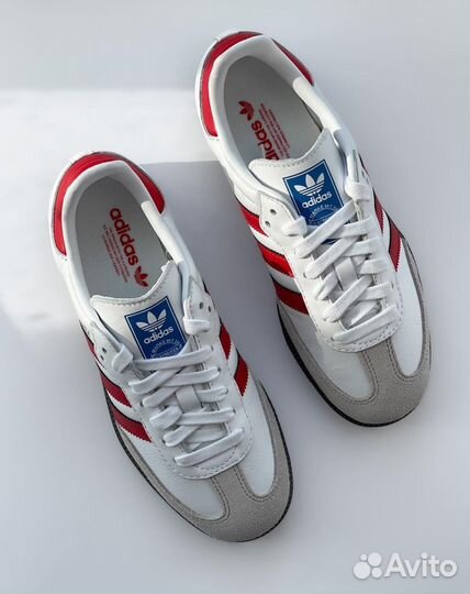 Adidas Originals Samba OG White Red оригинал