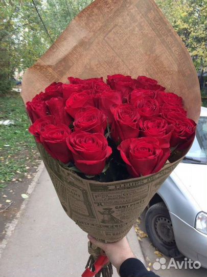 Цветы розы букет