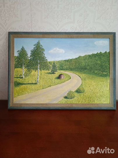 Картина маслом на картоне