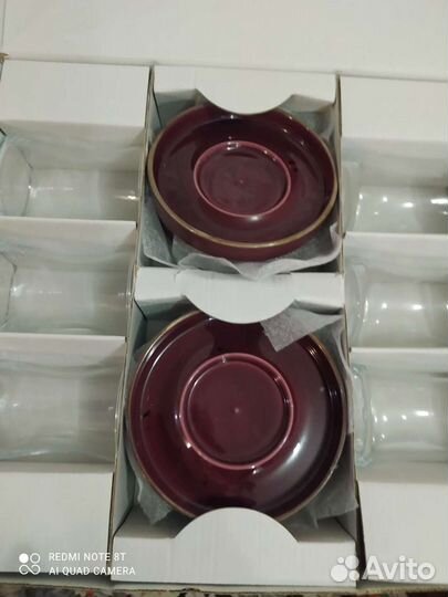 Турецкие армуды для чая и кофе сервиз