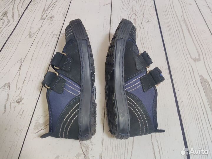 Ботинки Minimen 27 кожаные синие