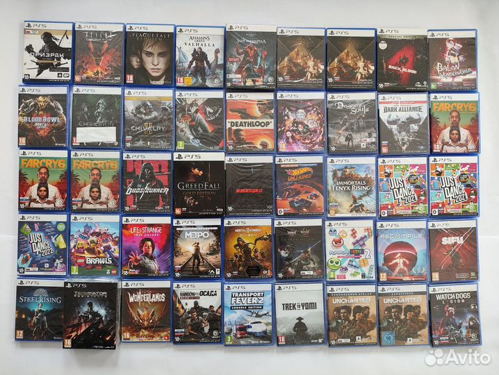 Коллекция Экшенов, Аркад и Гонок Для Sony PS5