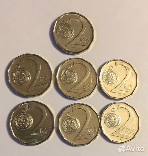 Монеты 2 кроны Чехия