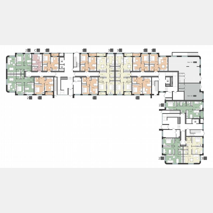 1-к. квартира, 43,5 м², 1/6 эт.