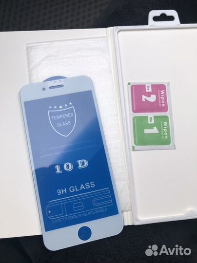 Защитное стекло iPhone 7/8 белое