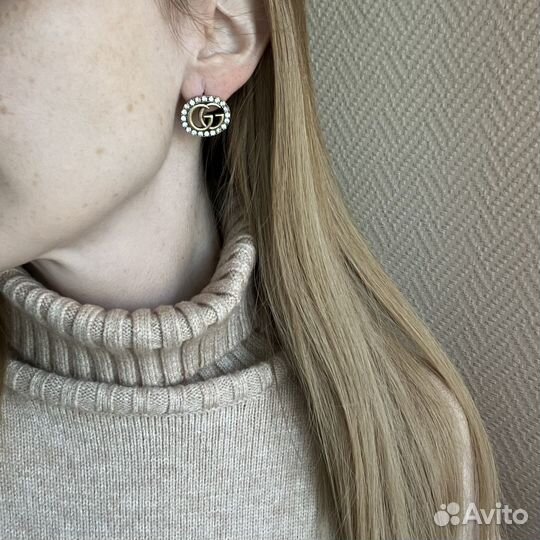 Серьги gucci оригинал