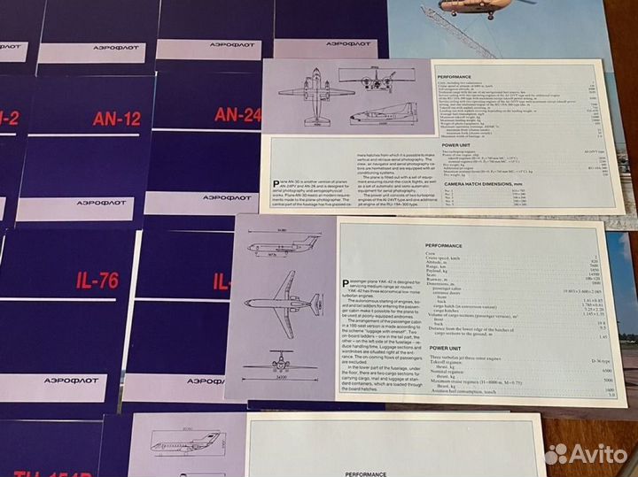Коллекция открыток СССР - вертолёты и самолёты