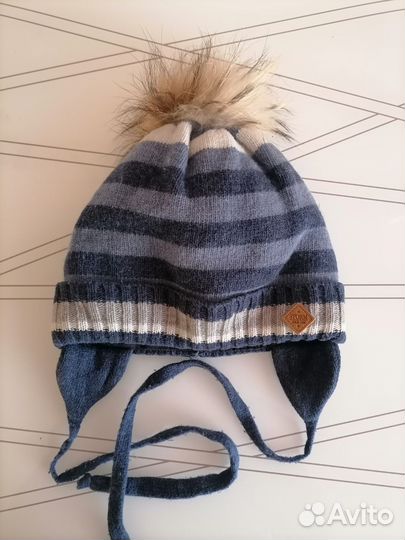 Шапка зимняя для мальчика 50-52