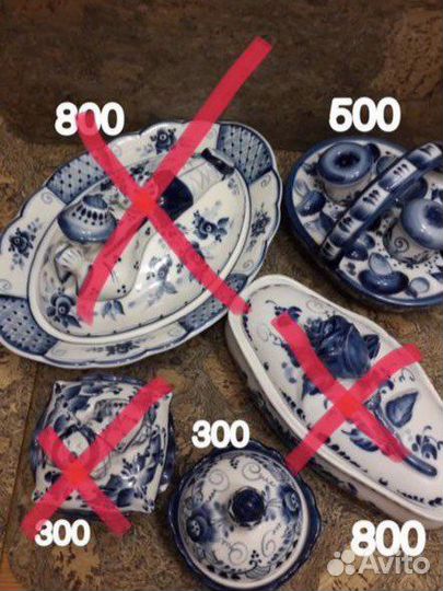 Посуда гжель