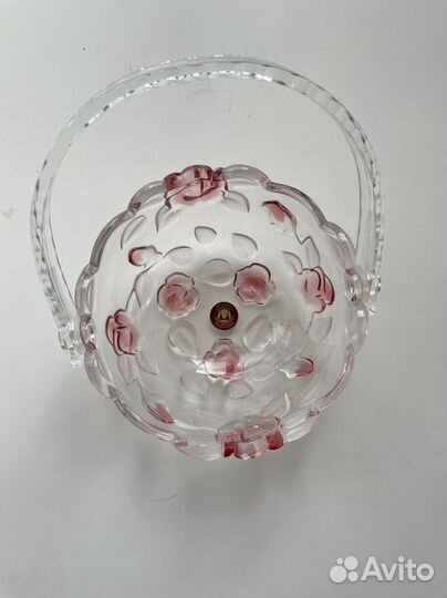 Ваза конфетница с ручкой waltherglas