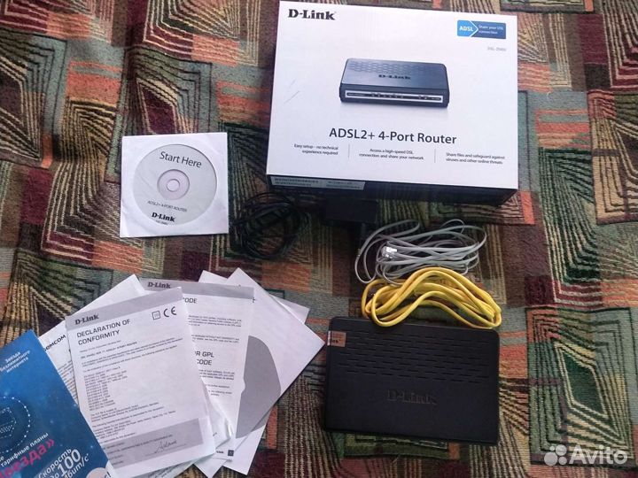 Маршрутизатор D link DSL-2540U