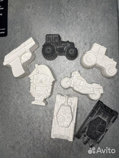 Гипсовые раскраски на магните