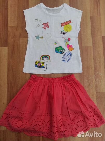Вещи пакетом на девочку, H&M 4-6 лет, рост 110/116