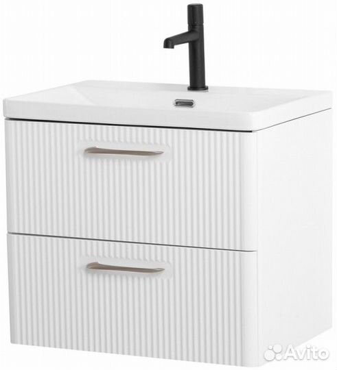 Тумба с раковиной BelBagno Due 50-BB-8076-3-50 Bianco Lucido