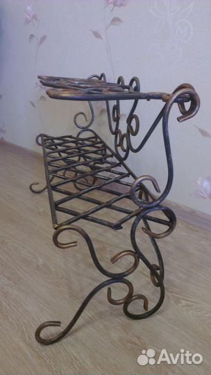 Кованая подставка под обувь