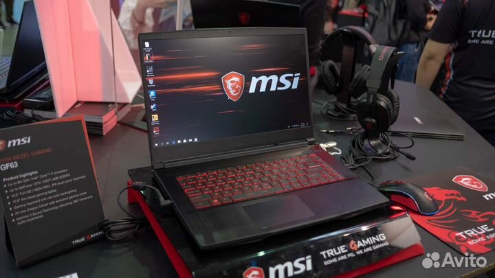 Игровой Мощный MSI GF63 (i5, 12GB, 1650Ti, SSD+HD)