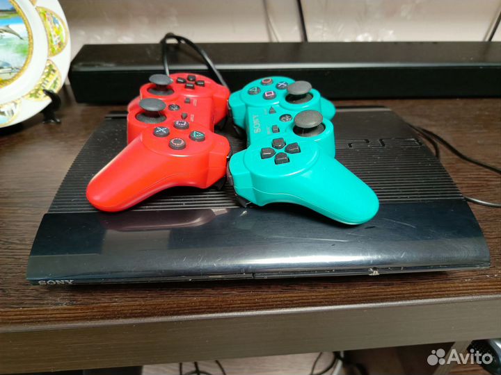 Игровая приставка ps3 super slim прошитая