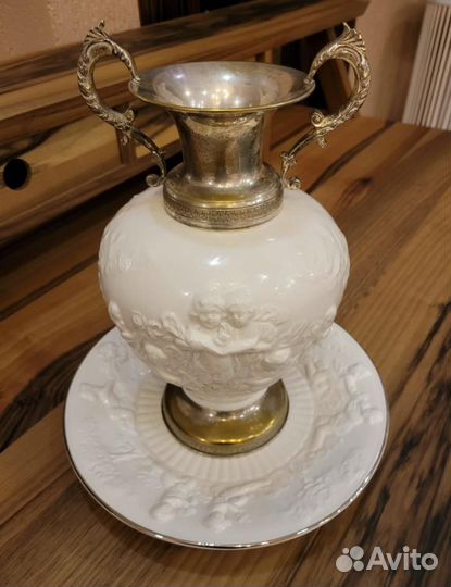 242962 Ваза и тарелка Capodimonte art. 03411