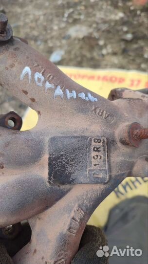 Выпускной коллектор renault logan 1.6 1.4