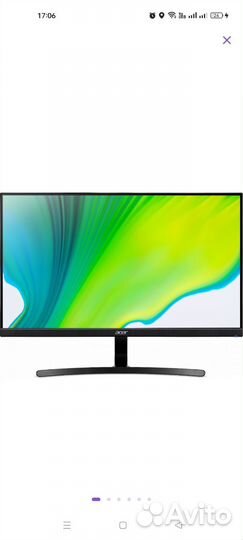 Новый Acer 24 дюйма 1920*1080 100 GHz 1mc
