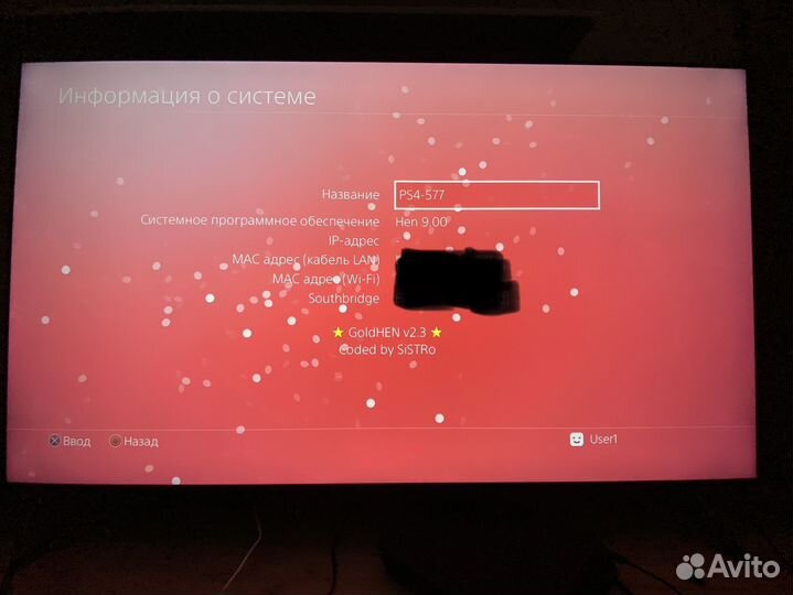 Sony PS4 прошитая HEN 9.00