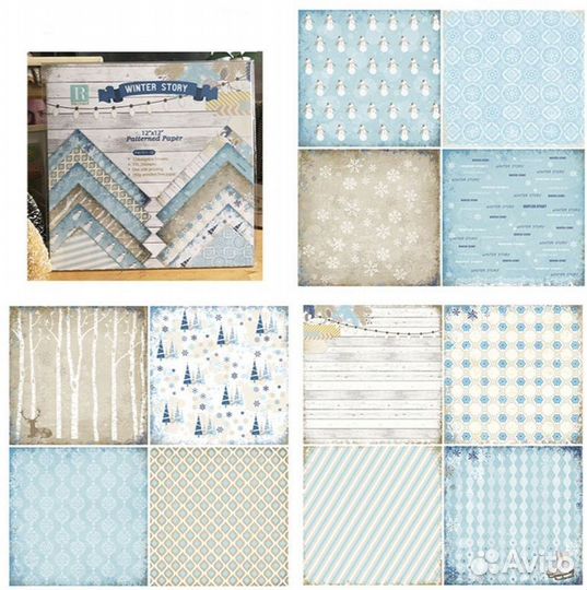 Набор бумаги скрапбукинг 12