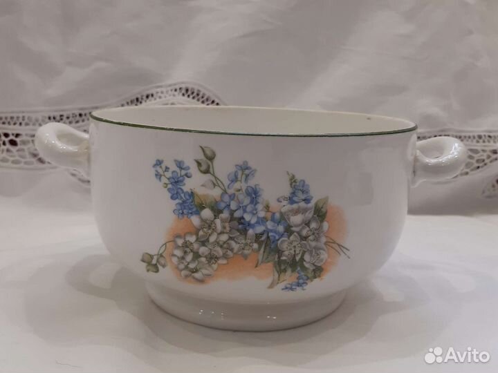 Супница, полоскательница РСФСР сибфарфор Хайта