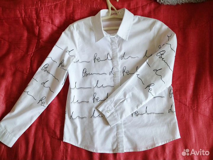 Белая школьная рубашка для девочек
