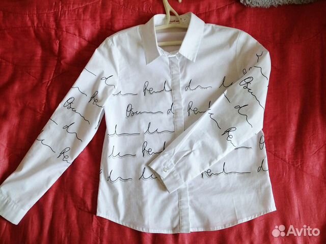 Белая школьная рубашка для девочек