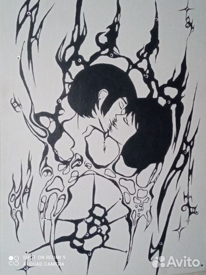 Картина акрилом на холсте