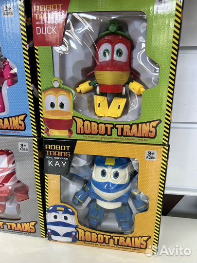 Игрушки роботы поезда трансформеры