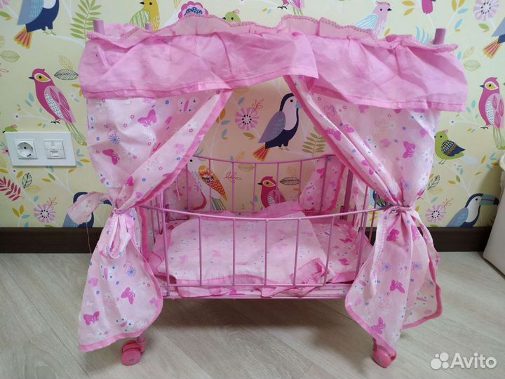 Кроватка для куклы, металл