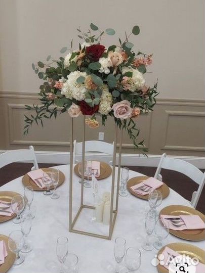 Стойки на свадьбу для декора столов