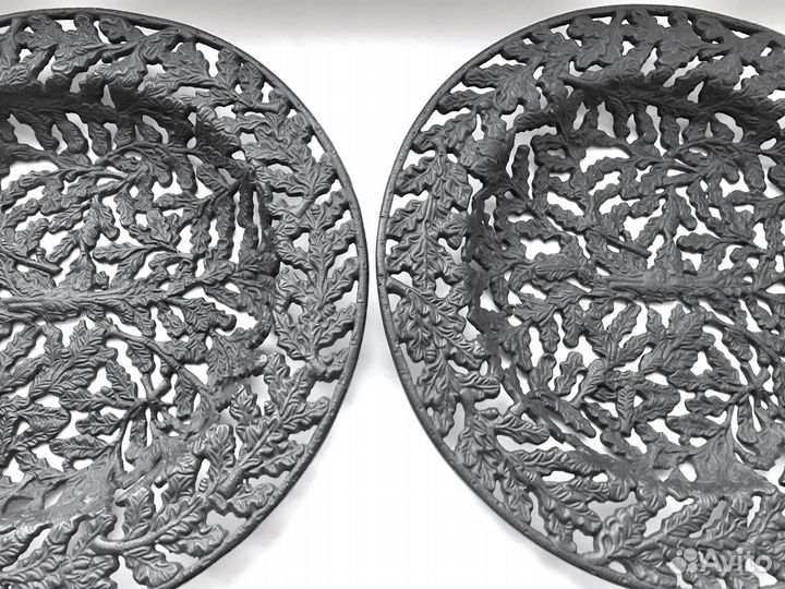 Коллекционная тарель каслинское литьё 1951г дубок